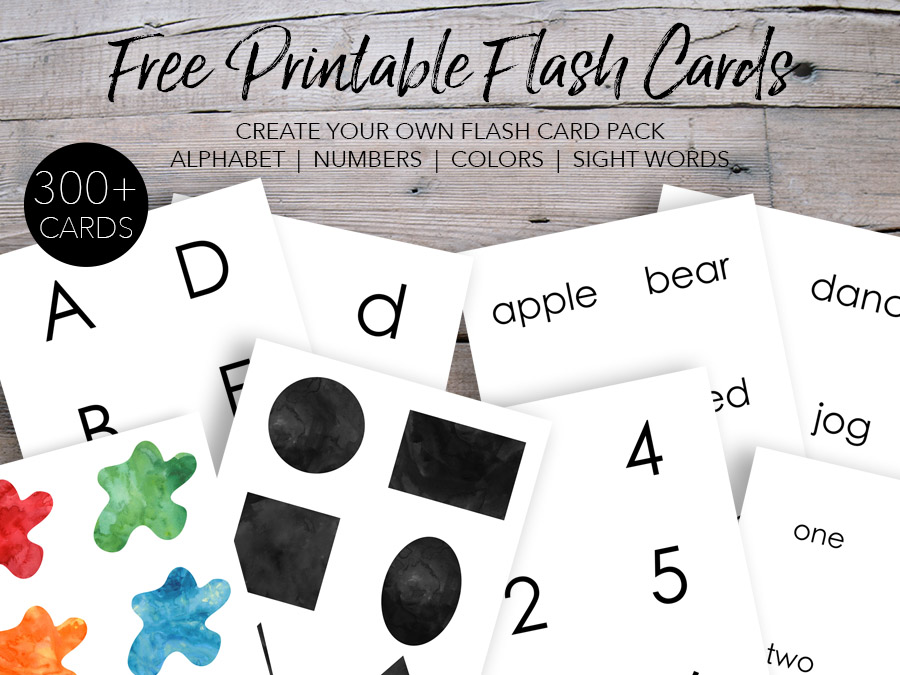 Free Printable Flash Cards - Our Handcrafted Life