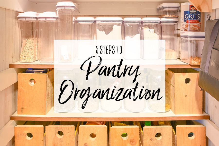 5 Steps to Pantry Organization Header