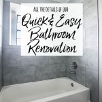 Details of the Quick and Easy Bathroom Renovation - Our Handcrafted Life Header