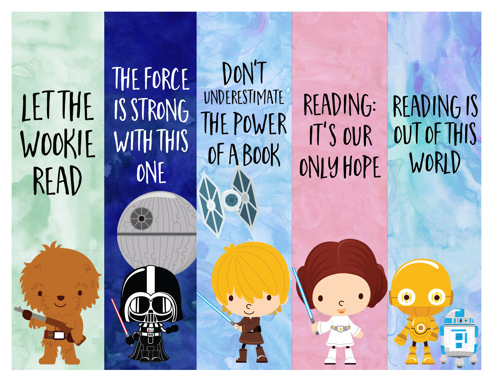 Star Wars Bookmarks Free Printables for Kids Our Handcrafted Life