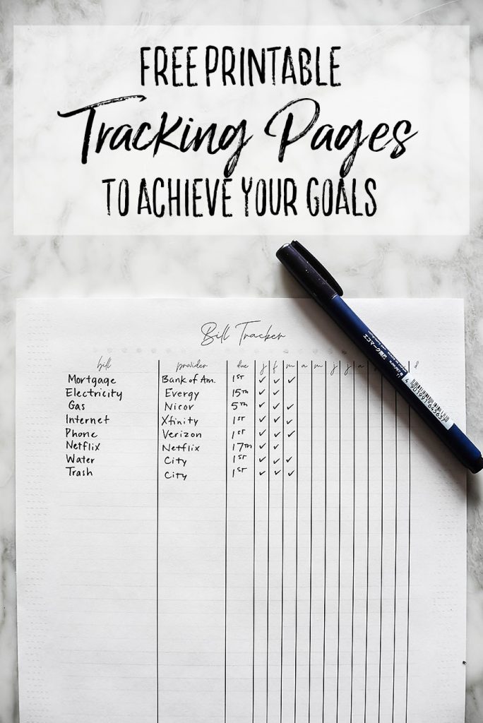 Budget Tracking Pages - Easy Goal Setting Trackers - Gentle January - Our Handcrafted Life Pinterest