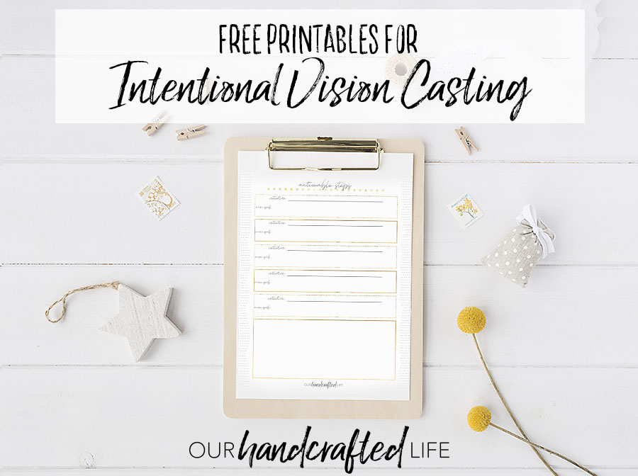 Vision Casting and Goal Setting Planner - Our Handcrafted Life