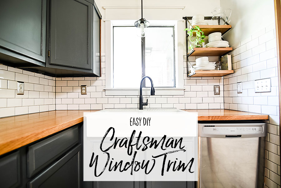 Easy DIY Craftsman WIndow Trim - Our Handcrafted Life