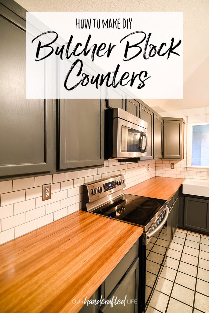 How to Make DIY Butcher Block Counters - Our Handcrafted Life